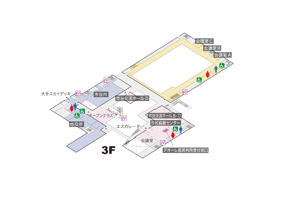 フロアマップ アオーレ長岡