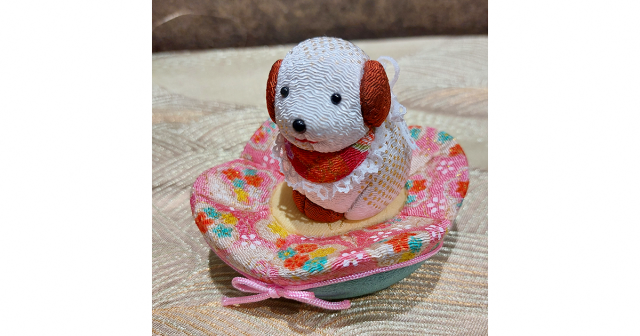 日本伝統工芸 木目込みわんちゃんつくり