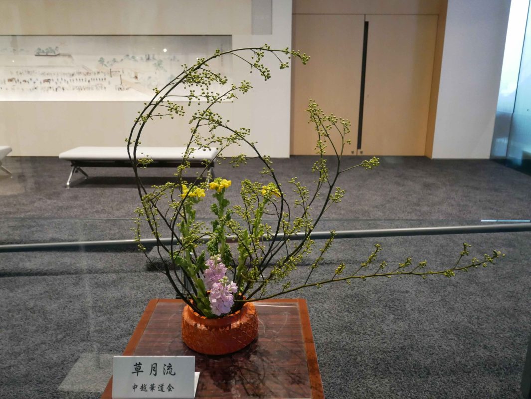 長岡アオーレの生け花、週末に見に行かない？